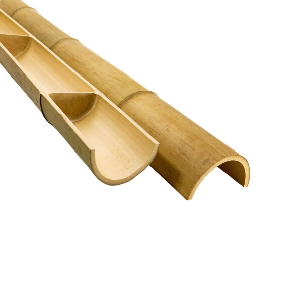 100/120mm Half round natural bamboo pole main product image