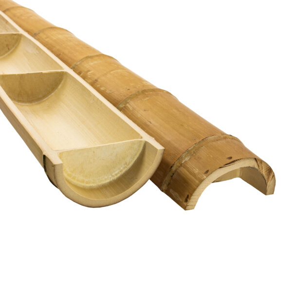 120/150mm Half round natural bamboo pole main product image