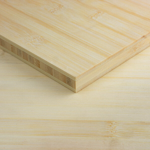 19/20mm Natural bamboo board plain pressed 3 ply main product image