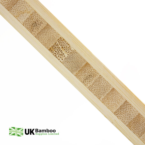 Side profile of the 19mm Natural bamboo board 3 ply