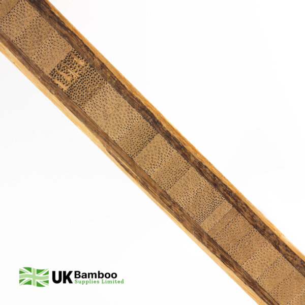 19/20mm Tiger bamboo board side profile to show the bamboo's 3 ply detail