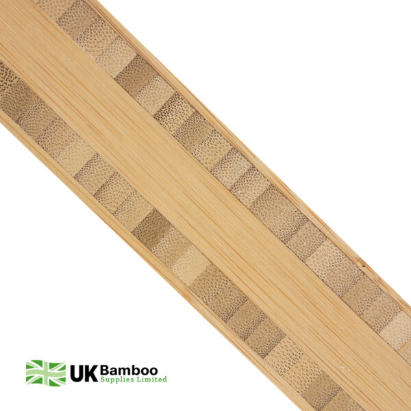 Side profile of the 40mm caramel bamboo board 5 ply
