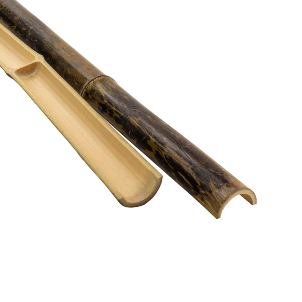45/50mm diameter half round black bamboo pole main product image