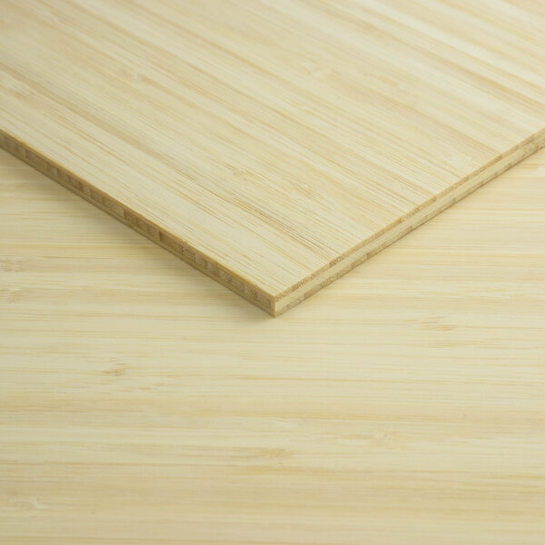 7mm natural bamboo board side pressed 3 ply main product image