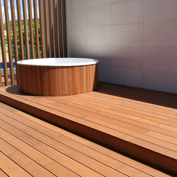 The Dasso group CTECH bamboo decking used in an exterior design project