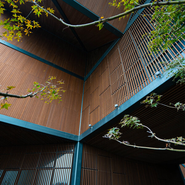 CTECH bamboo lumber used in a cladding project to update the exterior of a large building
