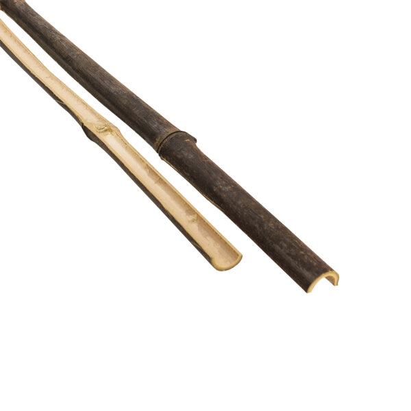 20/25mm diameter half round black bamboo pole main product image