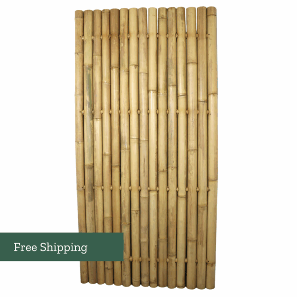 Tali Bamboo Fence Panel (Round Pole)