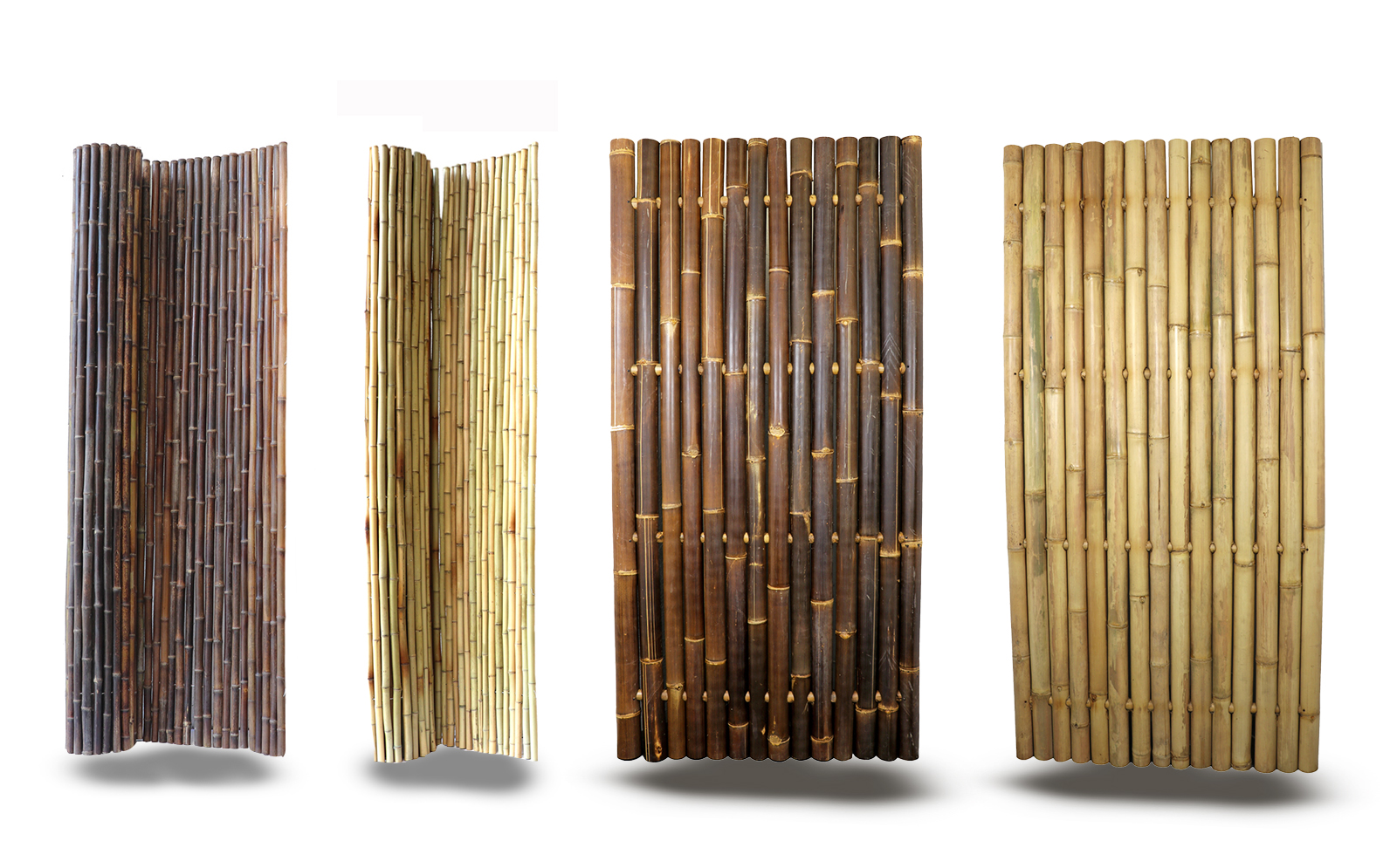 A snapshot of the range of bamboo fence panels and bamboo screens