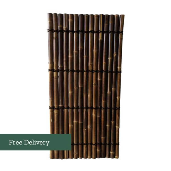 Java Black Fence Panel (Half Round)